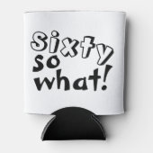 60そうおもしろい何引用文60誕生日 缶クーラー (正面)