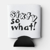 60そうおもしろい何引用文60誕生日 缶クーラー (裏面)