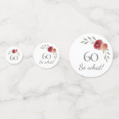 60そおもしろいう水の色フローラ60誕生日 コンフェッティ (正面)