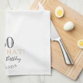 60そエレガントう何おもしろい引用文60誕生日 キッチンタオル (四つ折り)