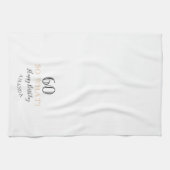 60そエレガントう何おもしろい引用文60誕生日 キッチンタオル (横)