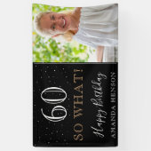 60そモダンそ60番目の誕生日写真 横断幕 (縦)