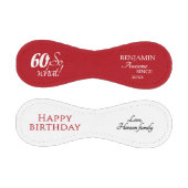 60そモダンそ60誕生日 野球ボール (パネル)