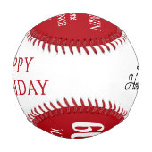 60そモダンそ60誕生日 野球ボール (裏面)