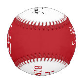 60そモダンそ60誕生日 野球ボール (正面)