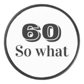 60だからおもしろい引用文60番目誕生日 アイスホッケーパック (正面)