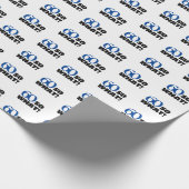 60だから何おもしろい引用文タイポグラフィ60番目誕生日 ラッピングペーパー (角)