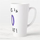 60だから何おもしろい感動的引用文60誕生日 カフェラテマグ (右)