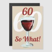 60だから何やる気を起こさせる赤ワイン60誕生日 (正面/裏面)