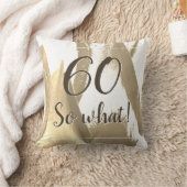 60だから何ゴールデンチューリップフラワー60誕生日 クッション (ブランケット)