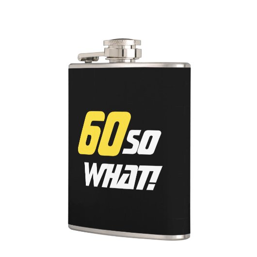 60だから何感動的おもしろい引用文60誕生日 フラスク (左)