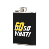60だから何感動的60おもしろい番目の誕生日 フラスク (左)