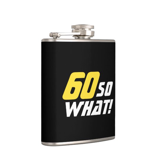 60だから何感動的60おもしろい番目の誕生日 フラスク (右)