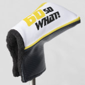 60だから前向き何引用文60歳の誕生日 ゴルフヘッドカバー (3/4 正面)