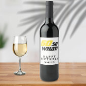 60だから60おもしろい感動的番目の誕生日 ワインラベル