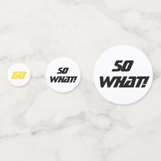 60だから60歳おもしろいの感動的誕生日パーティー コンフェッティ (裏面)