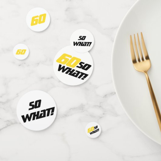 60だから60歳おもしろいの感動的誕生日パーティー コンフェッティ (グループ)