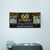 60だからWhat Before After Photo 60th Birthday Party 横断幕 (トレードショー)