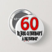 60ちょうど数ボタンはあります 缶バッジ (正面&裏面)