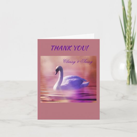 60で上品及び粋 サンキューカード (正面)