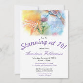 60で圧倒しているハチドリ! パーティの招待状 招待状 (正面)