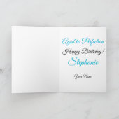 60とセンセーショナルエレガント海ブルー カード (内部)