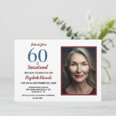 60とセンセーショナル誕生祝い 招待状 (スタンド正面)