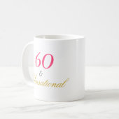60とセンセーショナル コーヒーマグカップ (正面左)