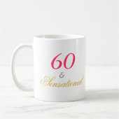 60とセンセーショナル コーヒーマグカップ (左)
