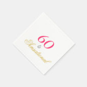 60とセンセーショナル スタンダードカクテルナプキン (角)