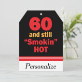 60と今でも暑い | 60誕生日 カード (スタンド正面)