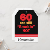 60と今でも暑い | 60誕生日 カード (正面/裏面インサイチュ)