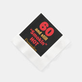 60と今でも暑い | 60誕生日 縁ありカクテルナプキン (角)