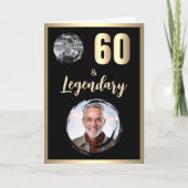 60と伝説2の写真60番目の誕生日金ゴールド カード (正面)