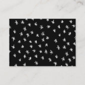 60と手きらめく引き白黒 プレイスカード (裏面)