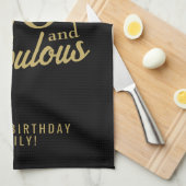 60と素晴らしいエレガントオーナメント60誕生日 キッチンタオル