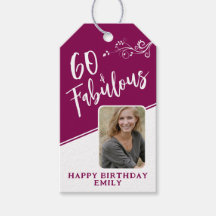 60と素晴らしいスクリプトフォトマゼンタ60誕生日