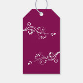 60と素晴らしいスクリプトフォトマゼンタ60誕生日 ギフトタグ (裏面)