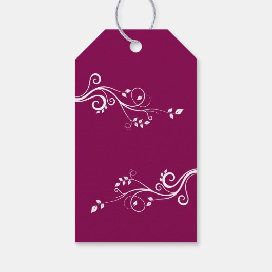 60と素晴らしいスクリプトフォトマゼンタ60誕生日 ギフトタグ (裏面)