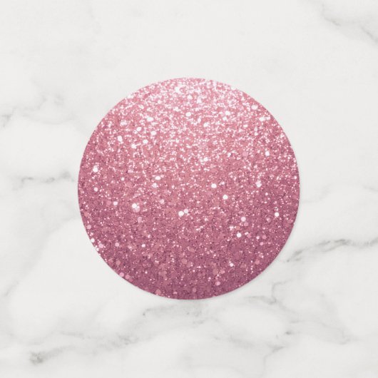 60と素晴らしいピンクのグリッター2写真60誕生日 コンフェッティ (スモール正面)