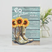60と素晴らしい国素朴西部ひまわり 招待状 (スタンド正面)