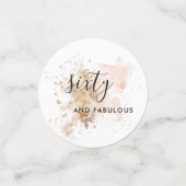 60と素晴らしい女性60誕生日 コンフェッティ (スモール正面)