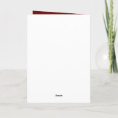 60と素晴らしい葉レッド60誕生日写真 カード (裏面)