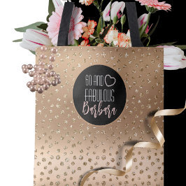 60と素晴らしい金ゴールドグリッタースパークルガーリー60th トートバッグ