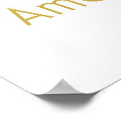 60と素晴らしい金ゴールドグリッター写真60誕生日 ポスター (角)