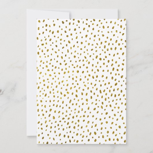 60と素晴らしい金ゴールドグリッター写真60誕生日 招待状 (裏面)