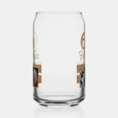 60と素晴らしい金ゴールドグリッター2写真60誕生日 ガラス缶 (右)