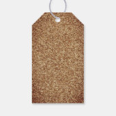 60と素晴らしい金ゴールドグリッター2写真60誕生日 ギフトタグ (裏面)