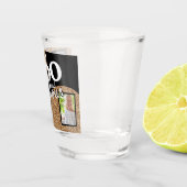 60と素晴らしい金ゴールドグリッター2写真60誕生日 ショットグラス (右)