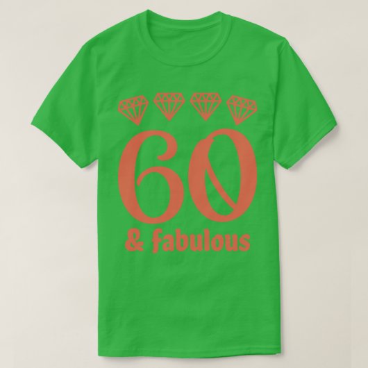 60と素晴らしい2 Tシャツ (デザイン正面)